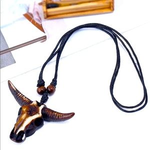 Bull head necklace